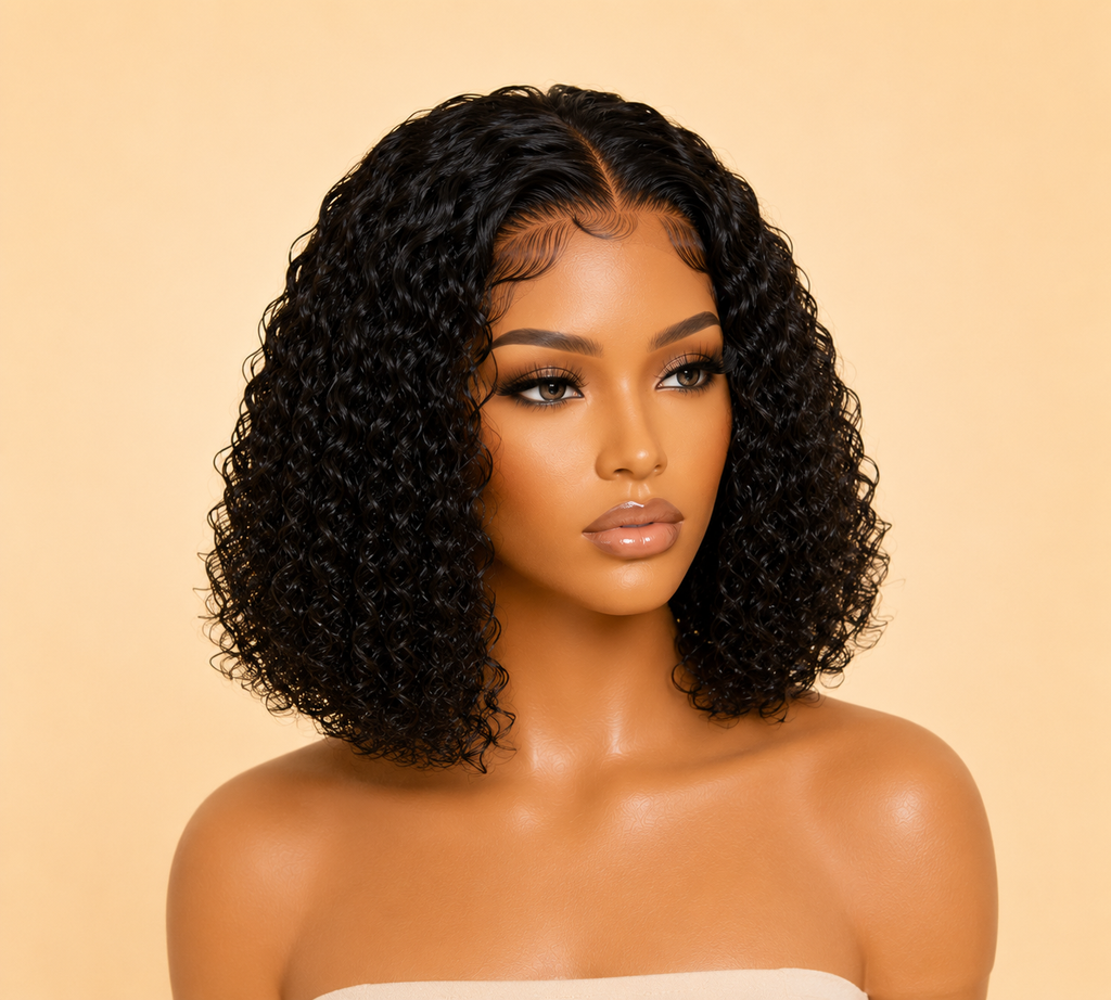 180% Density 5X5 HD Lace Closure Wig Curly Wave