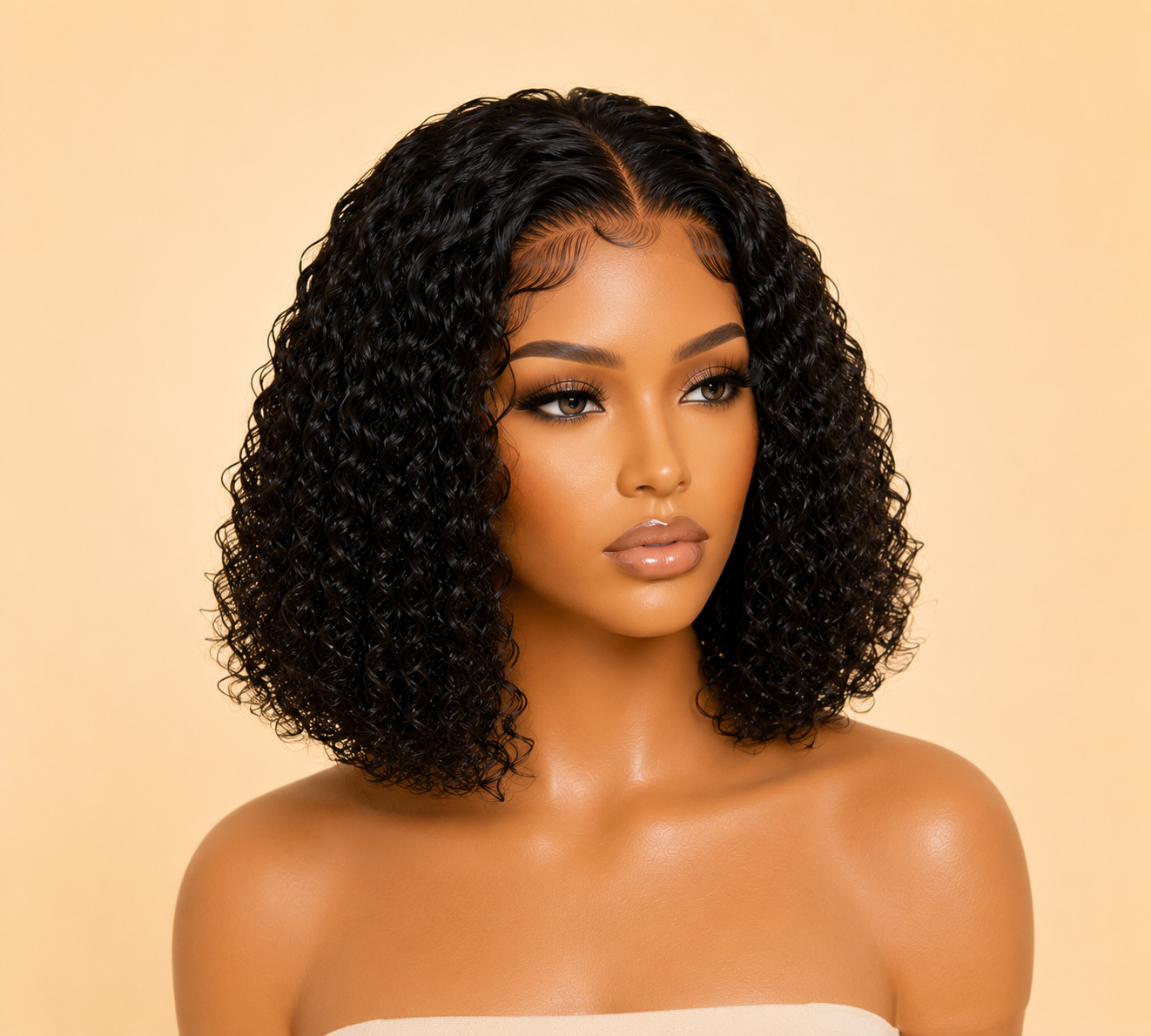 180% Density 5X5 HD Lace Closure Wig Curly Wave