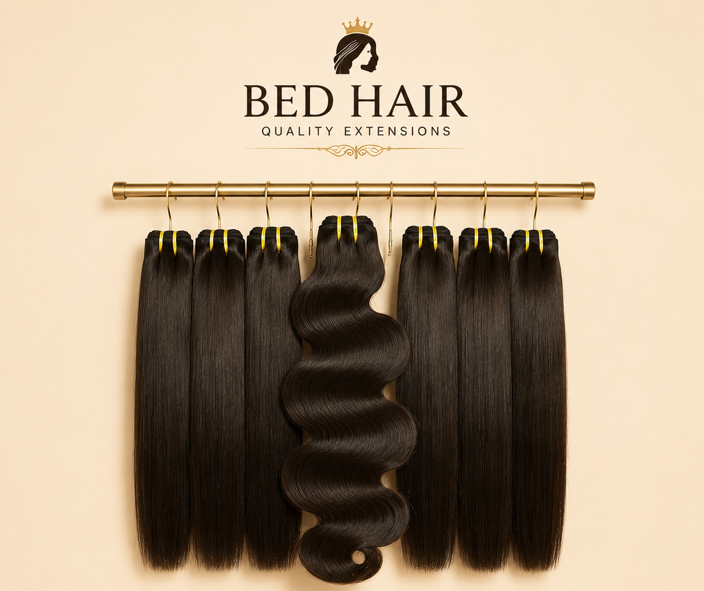 Bed Hair Celebrity Favorites Raw Hair Bundles Straight 100% One Donor Human Raw Hair