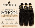 Bed Hair Back to school Deep Curly Bundle deals (Top Virgin)