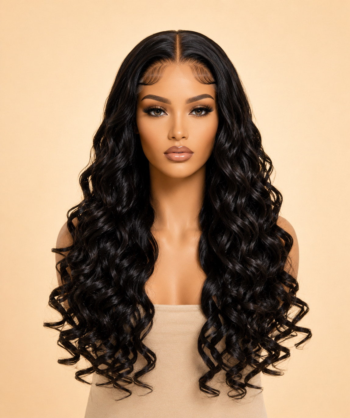 180% Density 4×4 HD Lace Closure Wig Loose Wave