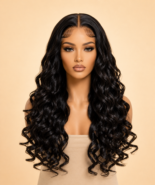 180% Density 4×4 HD Lace Closure Wig Loose Wave